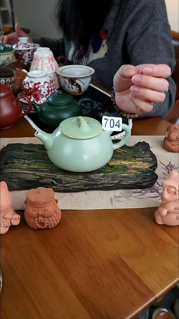 【茶瓷物语】青瓷茶壶704