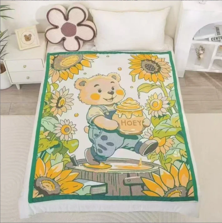 【蜜罐熊】120*150cm泡芙被升级多层柔软亲肤透气加厚