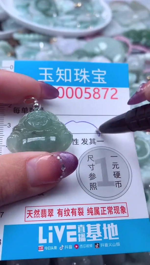 翡翠未镶嵌吊坠(不含链)5872