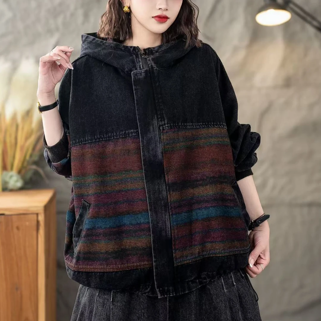 8661春季新款休闲减龄百搭宽松显瘦牛仔外套