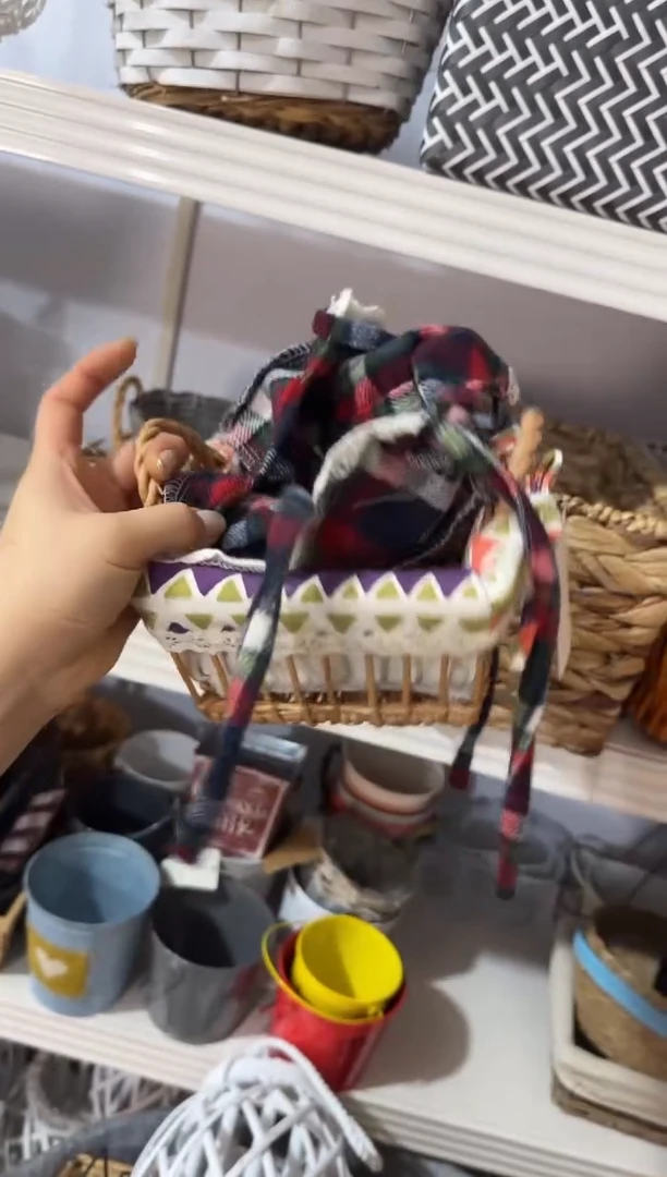 小号正方形带内衬双耳