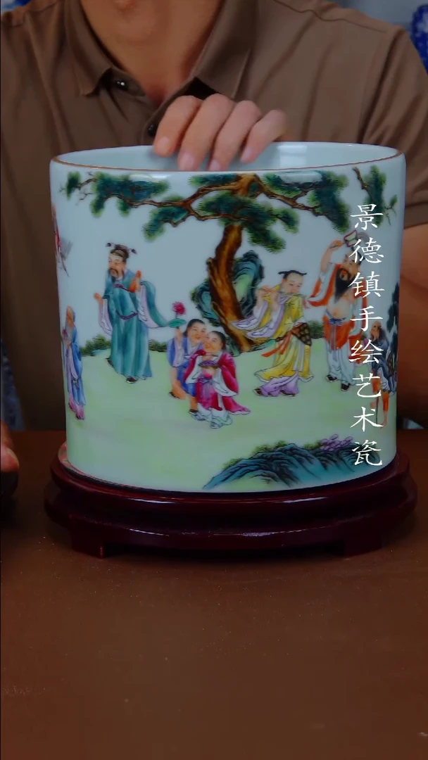 现代景德镇手工手绘陶瓷摆件71