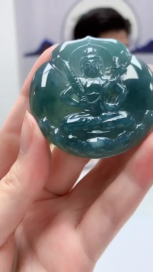 【闪购商品】定制翡翠未镶嵌4917zm-毛货挂件虚空58