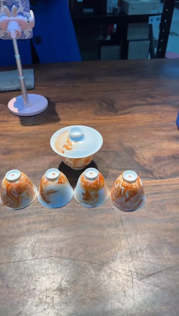 【闪购商品】一儒堂 福来运转 矾红彩瑞兽套组