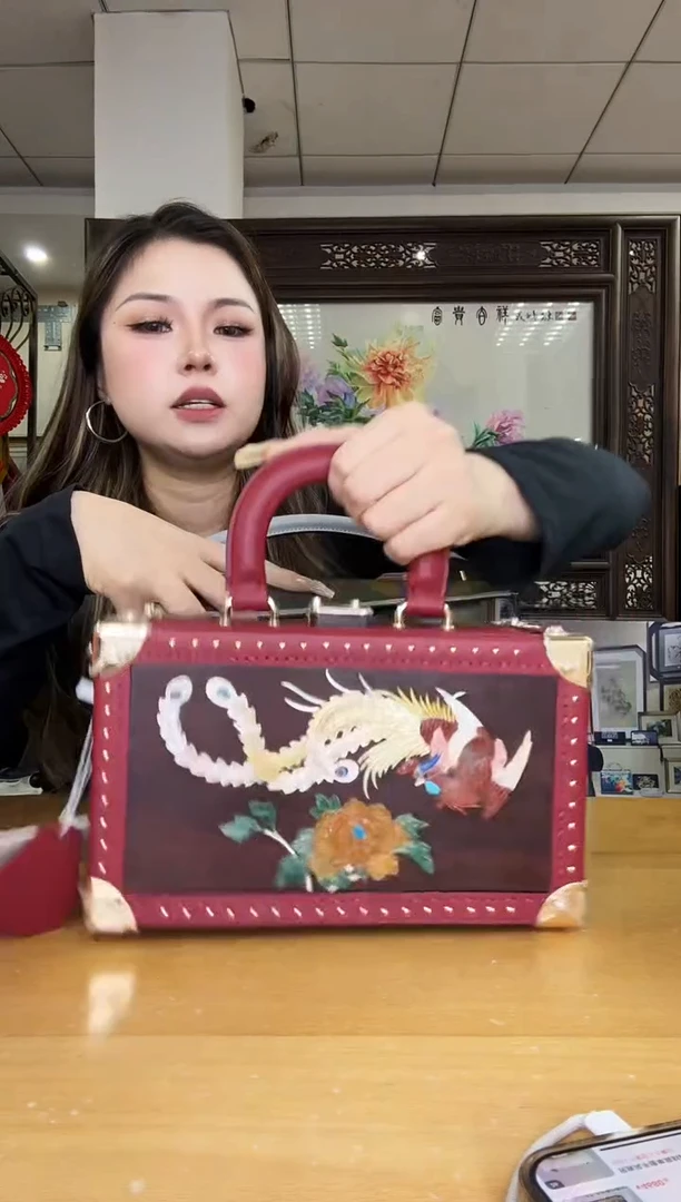 织物z百宝嵌包包