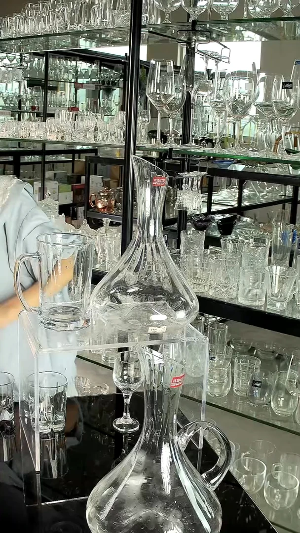 水晶玻璃平底款贝巴克醒酒器9888/1个/送7015杯1个