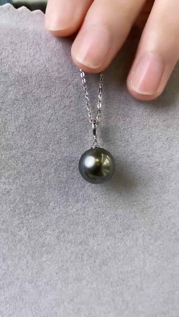 【闪购商品】海水珍珠吊坠(不含链)18K金镶嵌12-13海水珍珠吊坠