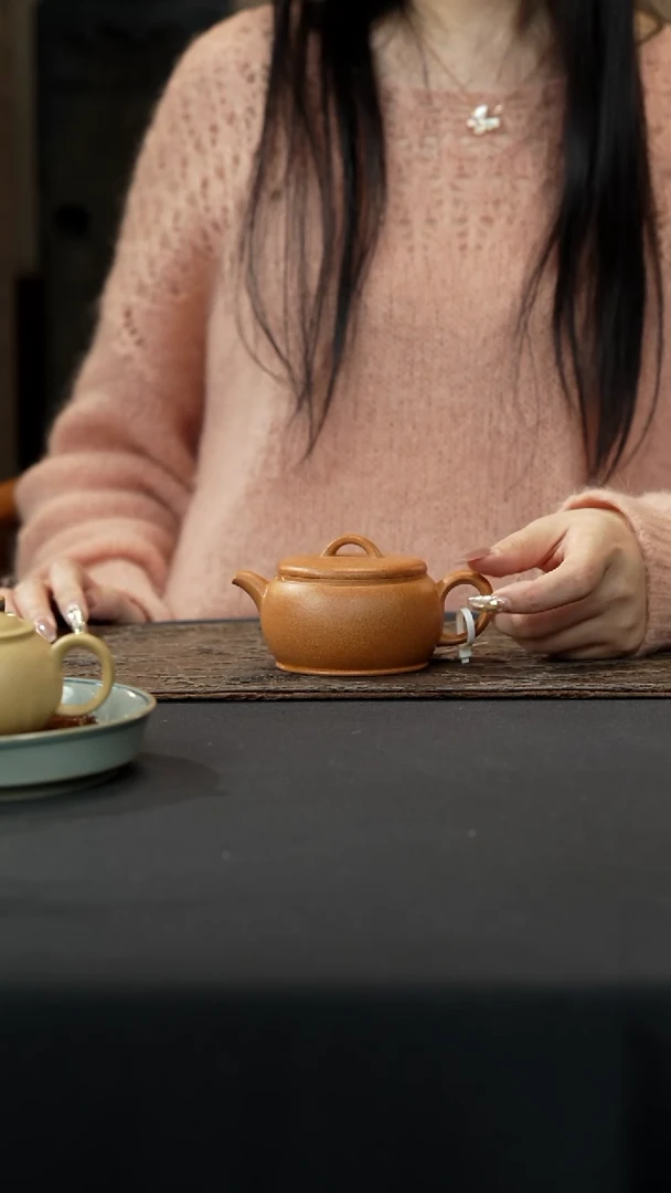 【闪购商品】紫砂茶壶黄降坡申锡汉瓦壶200cc