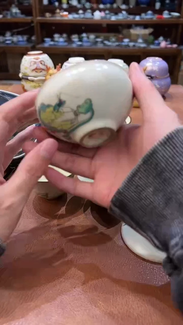 真的很便宜会开片的旅行茶具