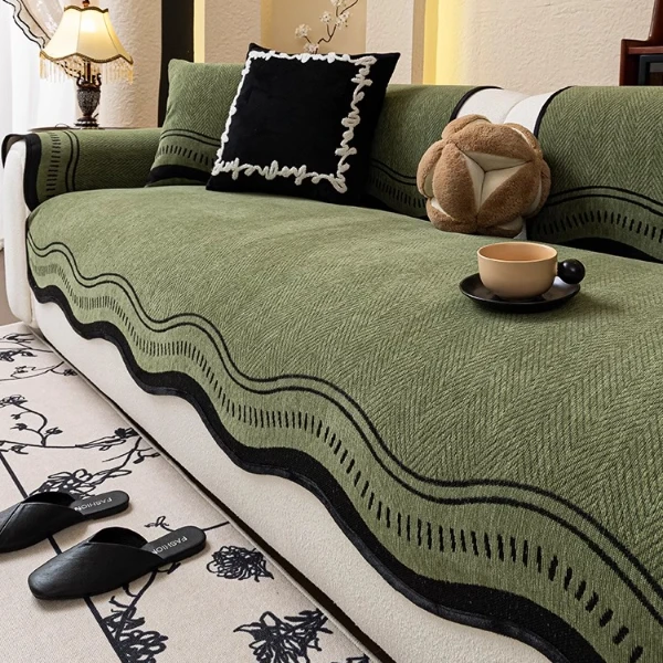 麦颜异形皮沙发垫轻奢2025新款四季通用直排坐垫子固定防滑简约盖