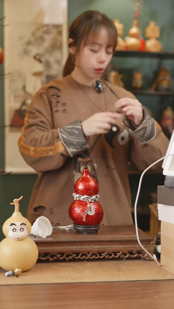 【闪购商品】270号精品天然大漆工艺防渗内胆酒葫芦~