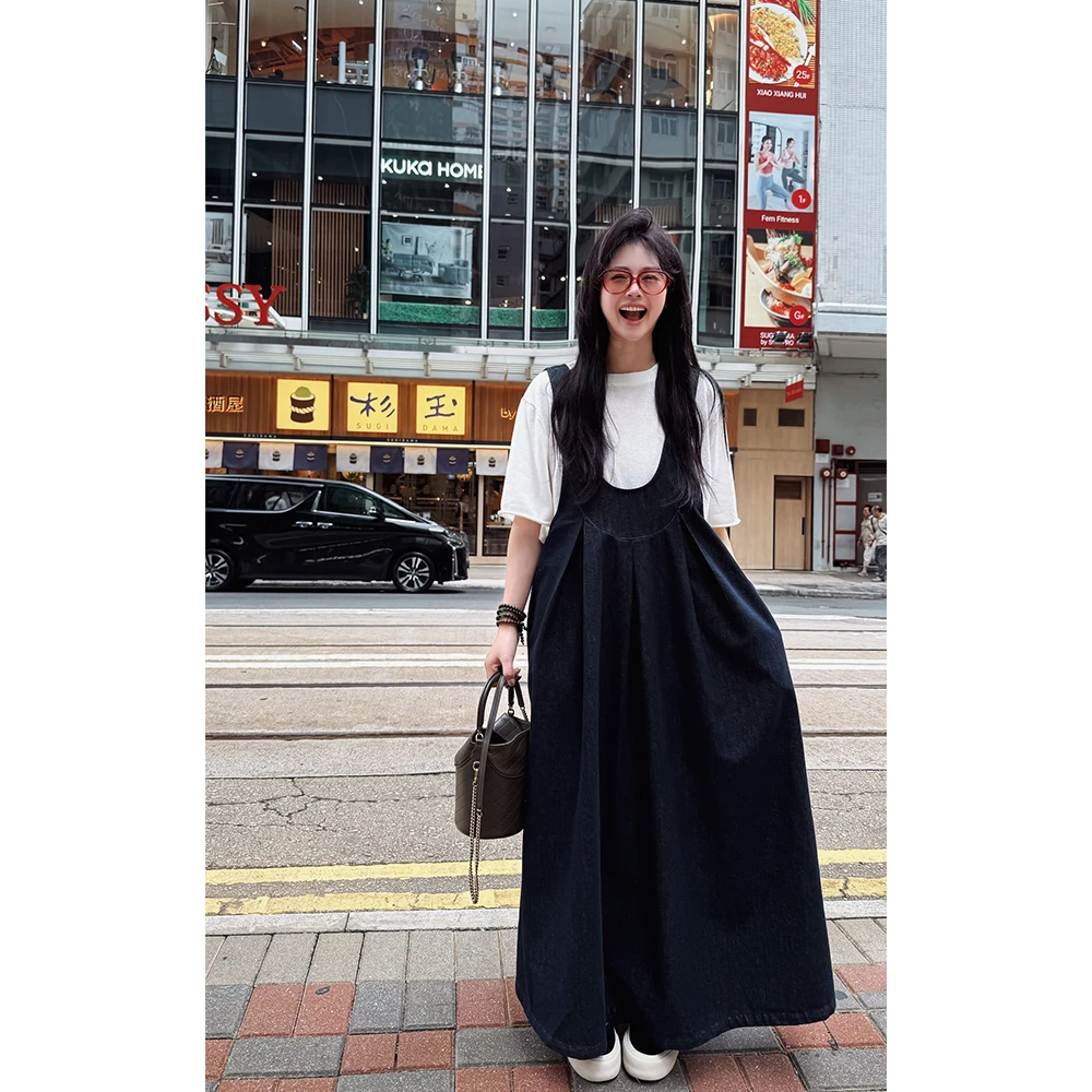 LA CALLA丹宁牛仔背带裙YY-AAB5721