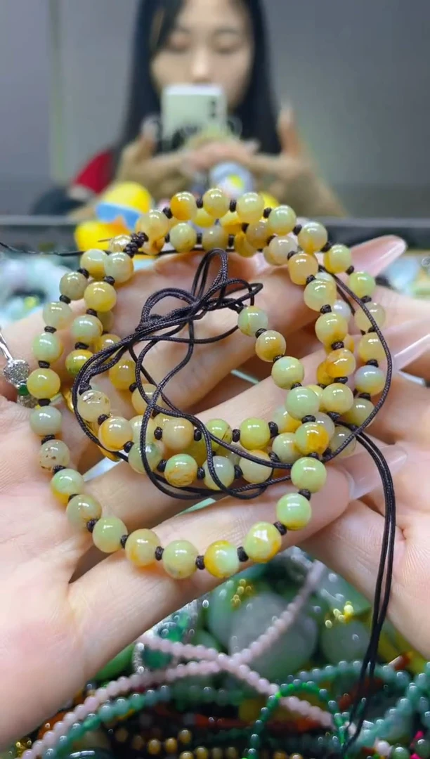 翡翠未镶嵌颈饰6MM/Y/翡翠A货一图一物