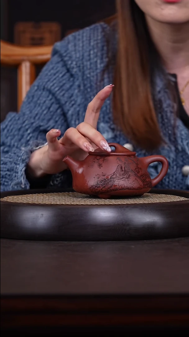 【闪购商品】紫砂茶壶杨志琴26-60底槽清满瓢280cc