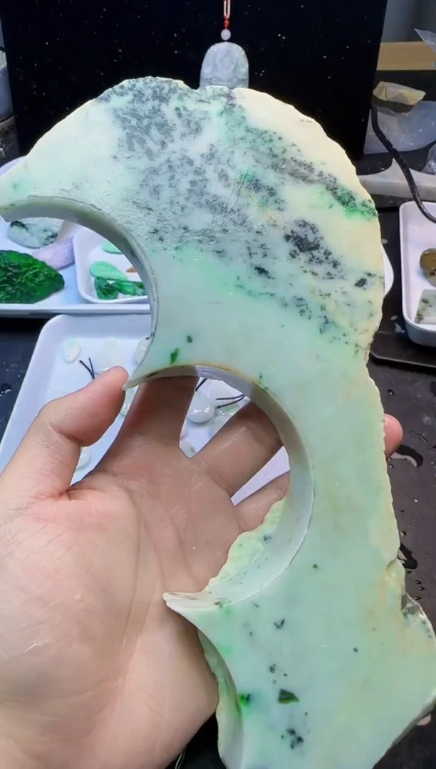 颈饰未镶嵌翡翠杨*福016天然A货翡翠