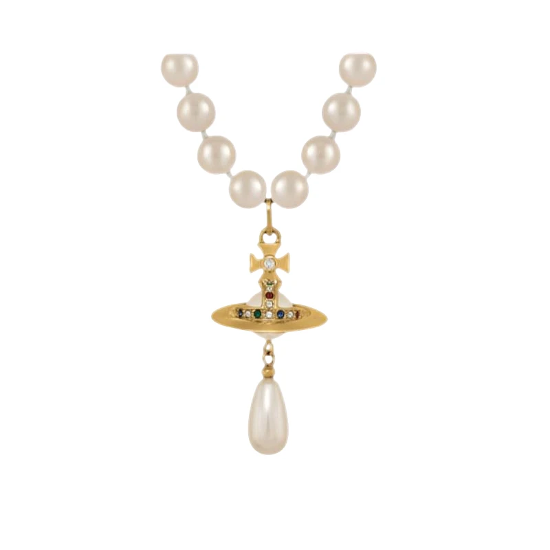 Vivienne Westwood西太后 水滴珍珠项链金色63030008-02R188-CN