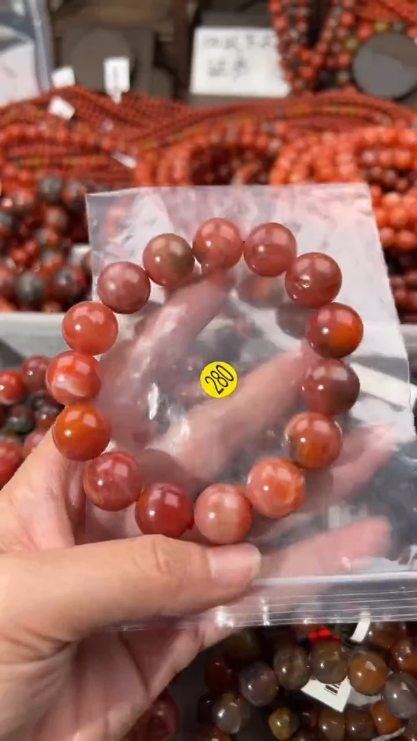 南红玛瑙手串未镶嵌15