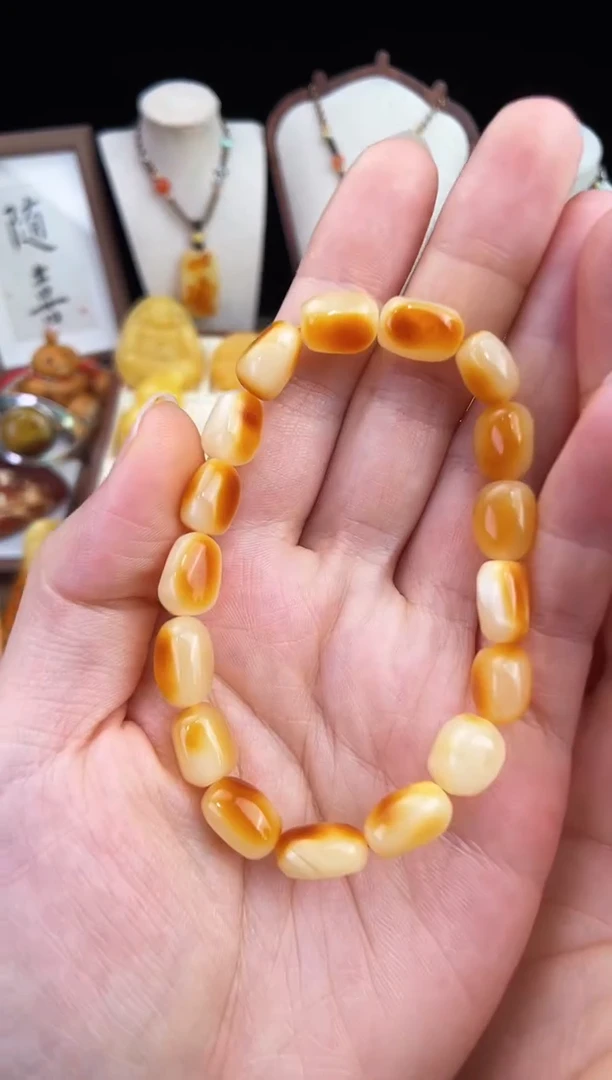 琥珀未镶嵌珠宝奇石柒月