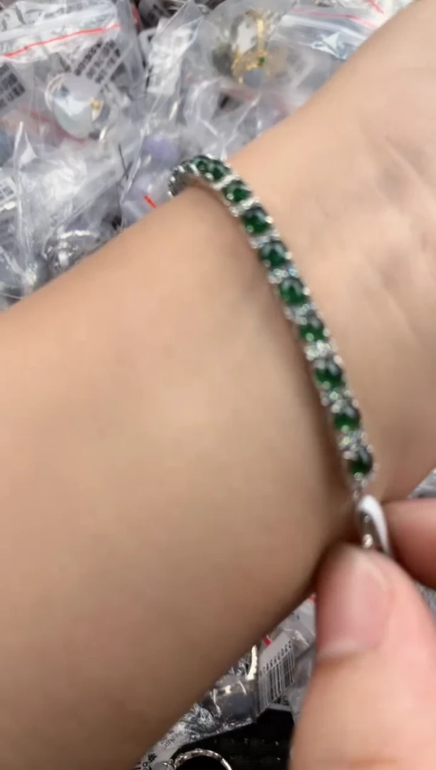 银S925镶嵌戒指翡翠11  11  6