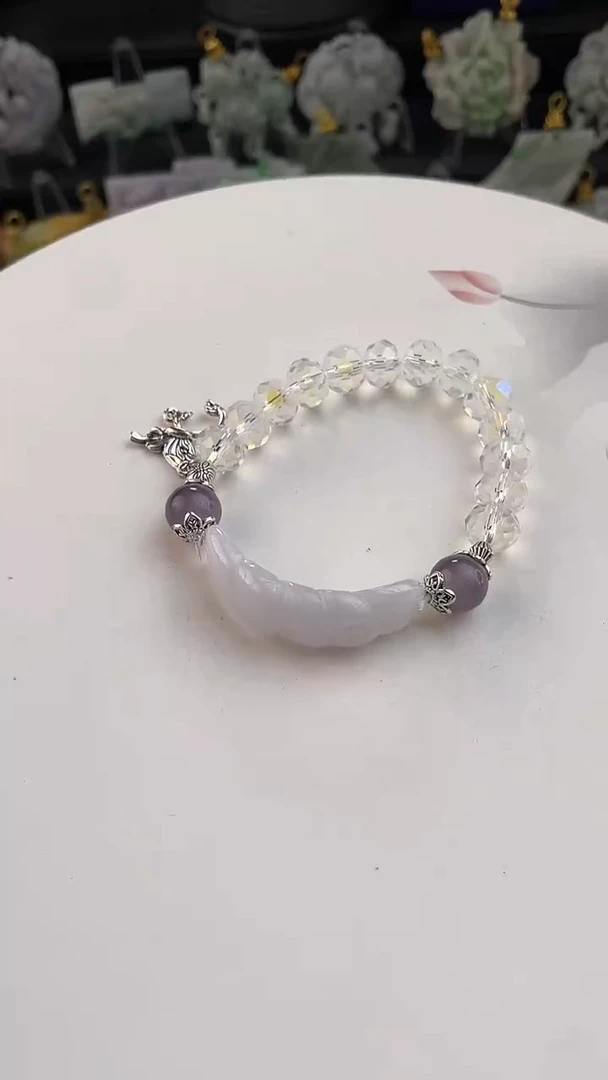 颈饰未镶嵌翡翠手工定制默认微瑕主播介绍为准