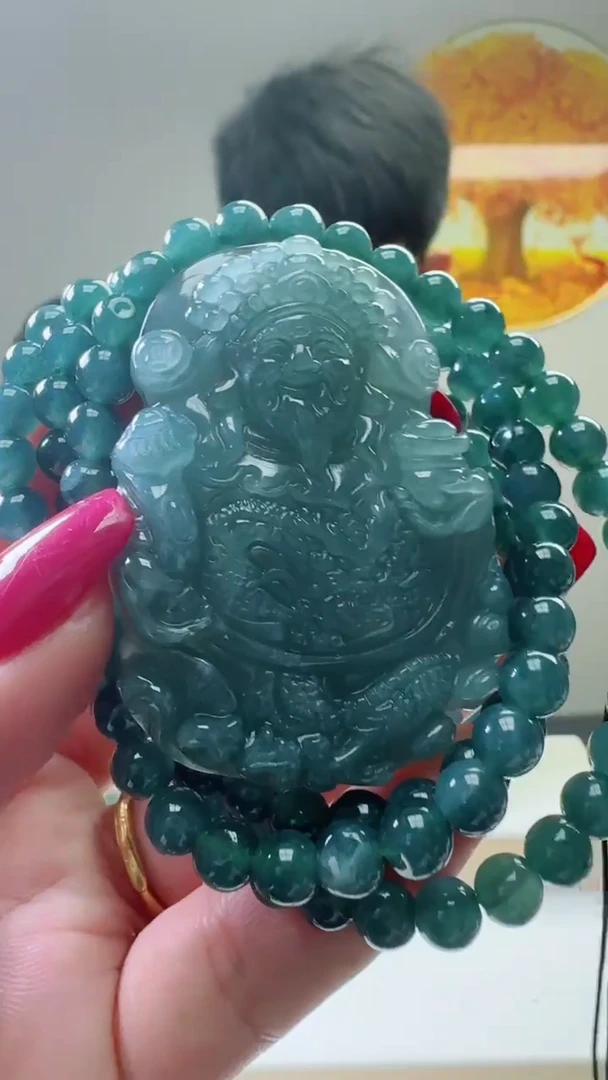 颈饰未镶嵌翡翠天然A货翡翠  多样性随机发其一
