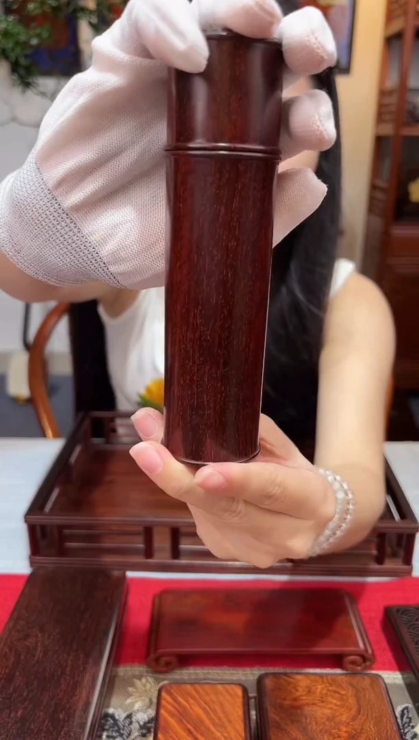 紫檀木类成套家具香筒  一木挖  一物一拍