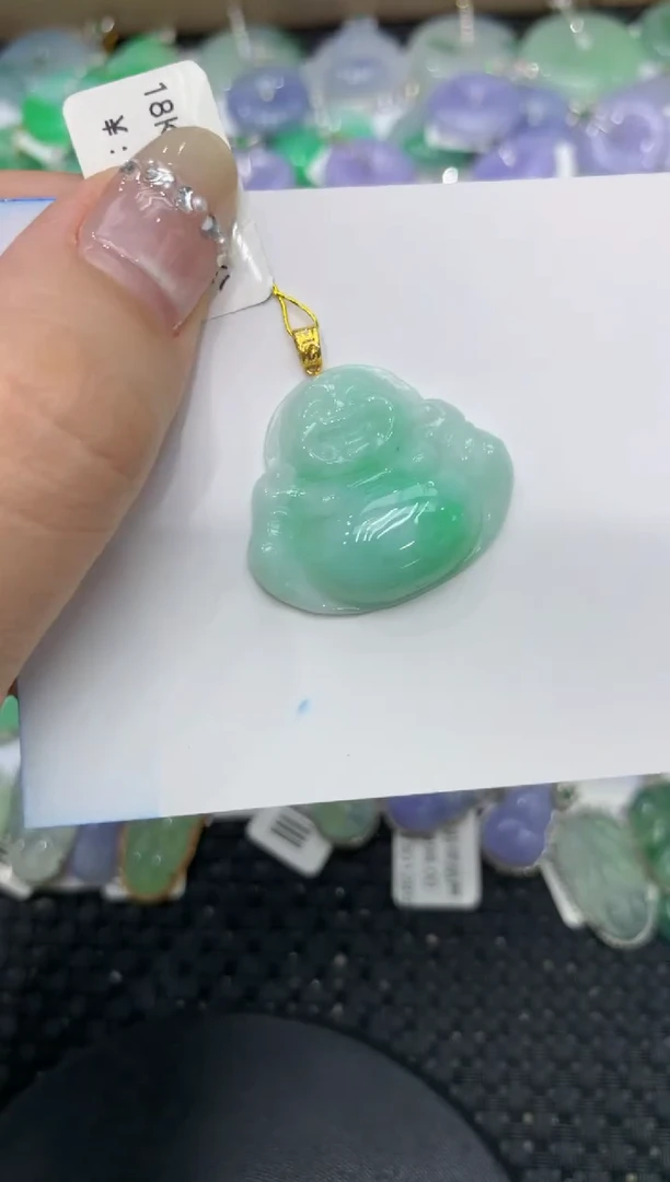 【闪购商品】翡翠颈饰18K金镶嵌222222222