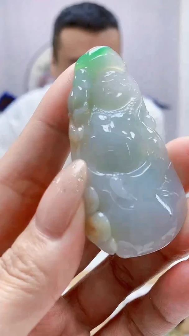 未镶嵌定制翡翠4898MM-毛货挂件136
