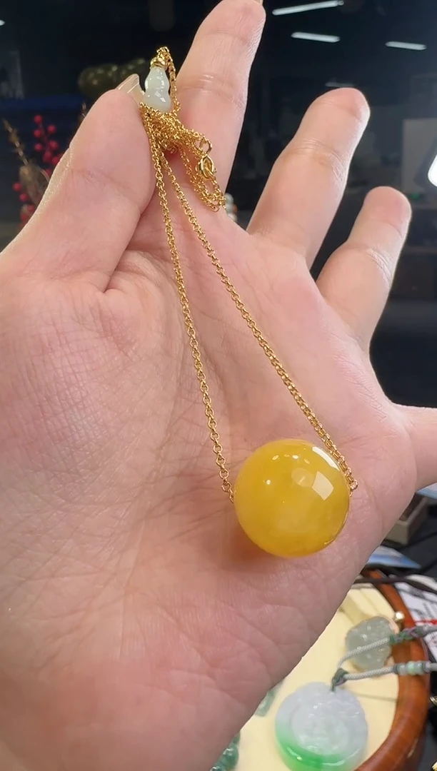 【闪购商品】琥珀颈饰未镶嵌吊坠