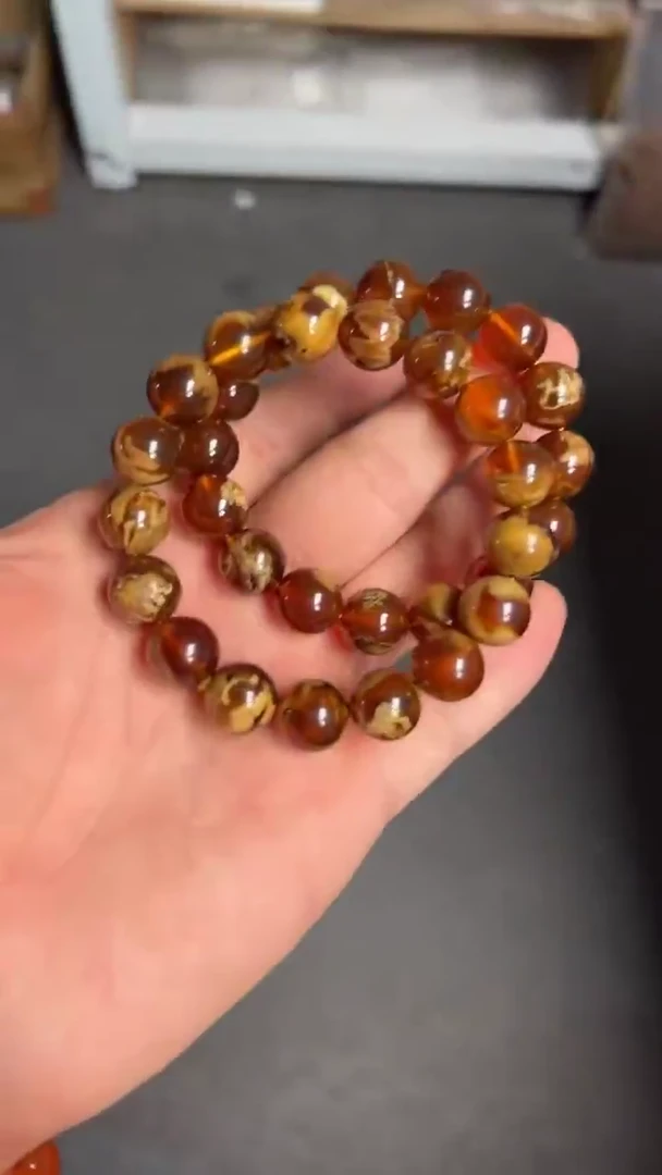 琥珀未镶嵌珠宝奇石/无优化/多样性发一件/12mm