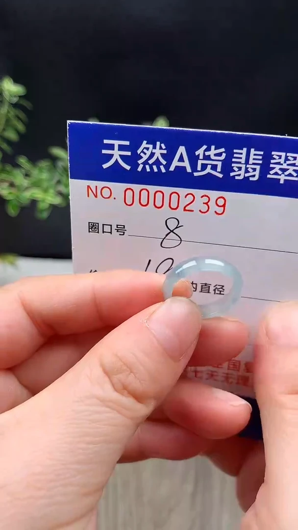 未镶嵌戒指翡翠8#