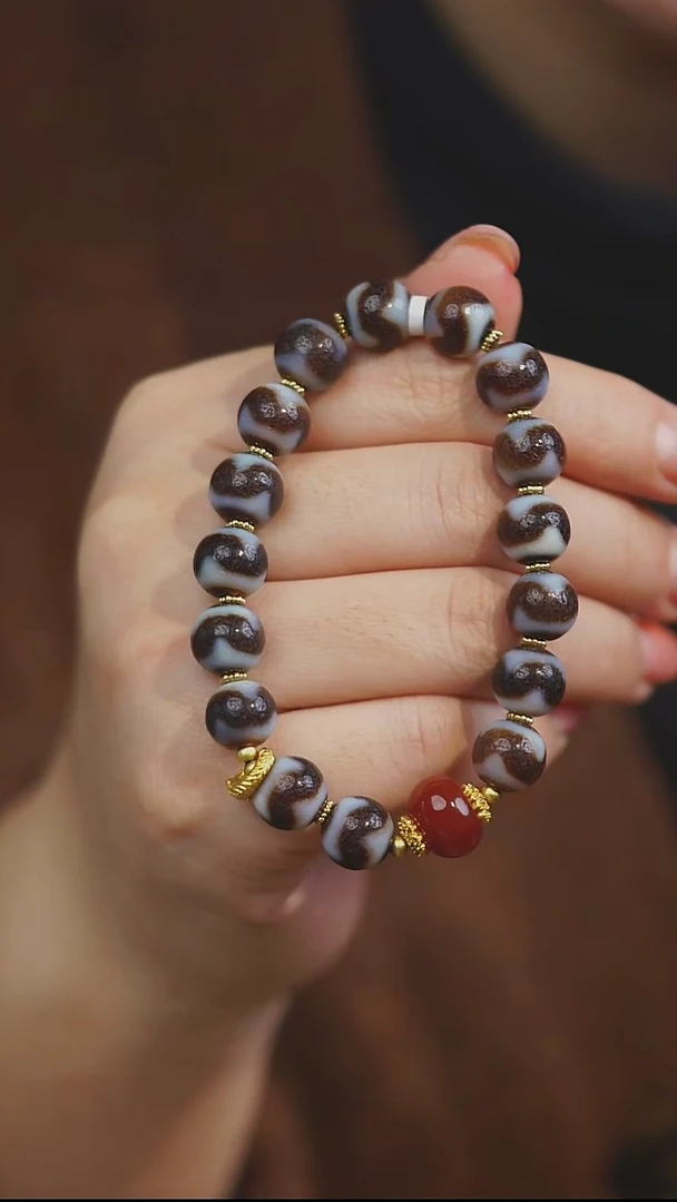 玛瑙/玉髓手串未镶嵌多样性发其一