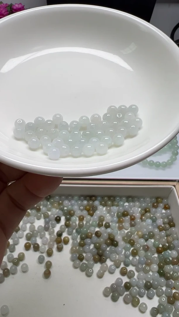 散珠翡翠加****天纯天然缅甸A货翡翠卡4.6