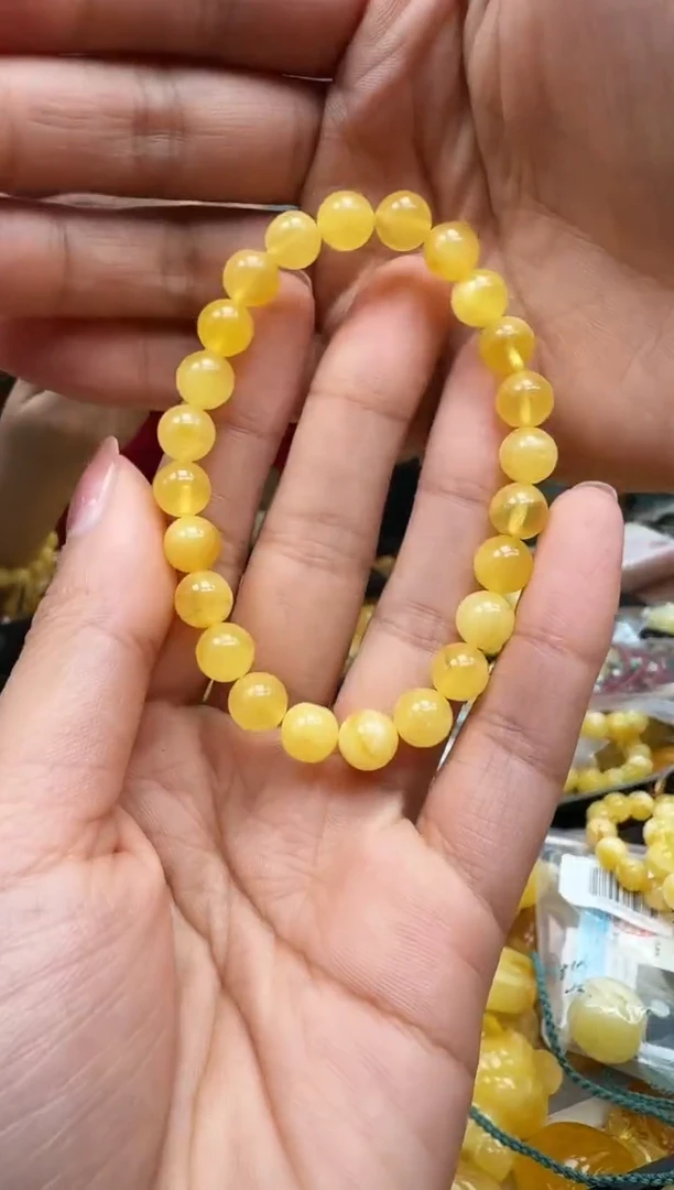 【闪购商品】琥珀裸石未镶嵌手串