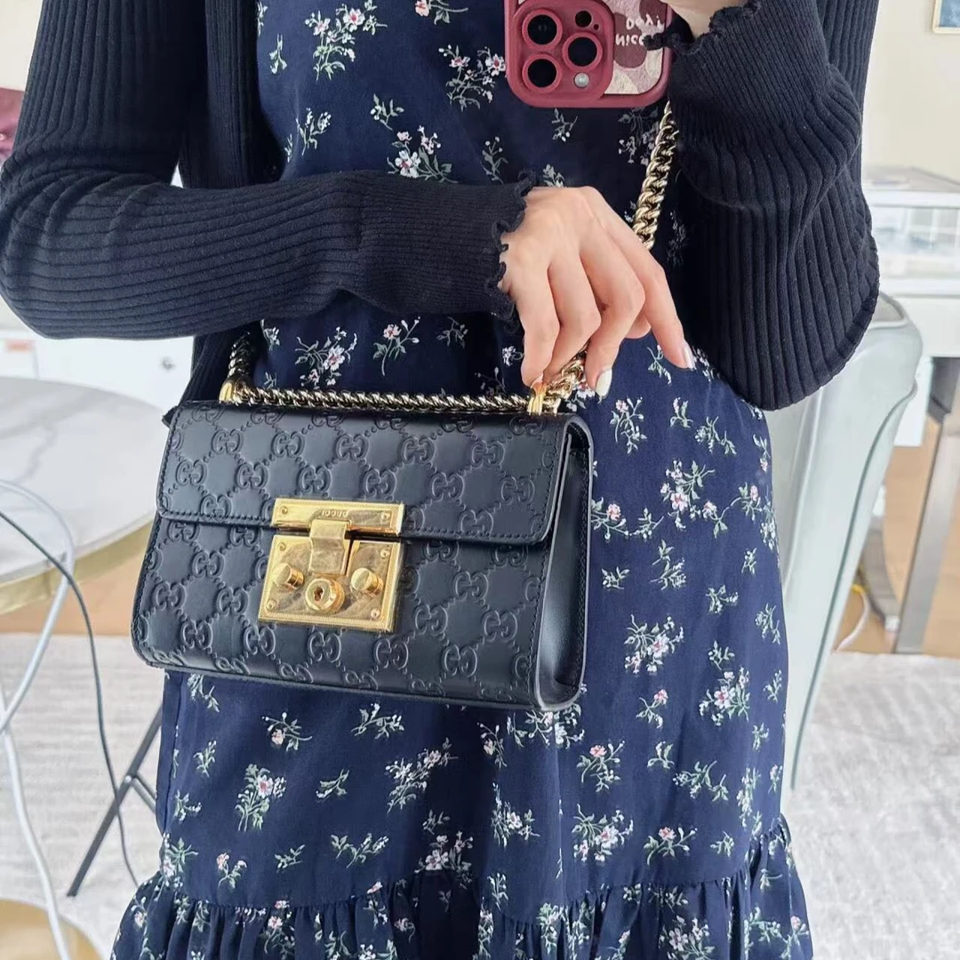 95新 GUCCI/古驰 坤球奢选古驰月光宝盒斜挎包