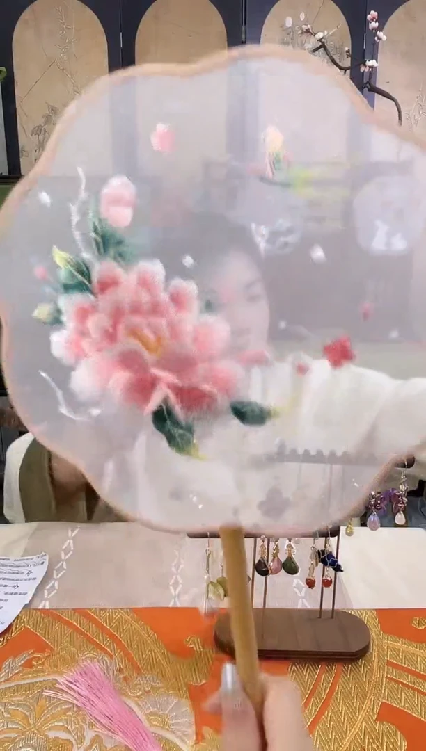 织绣苏绣刺绣绒花