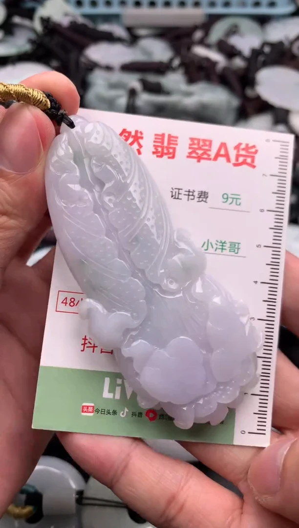 翡翠未镶嵌吊坠(不含链)1