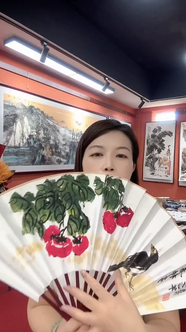 国画吕芳/国画/扇面