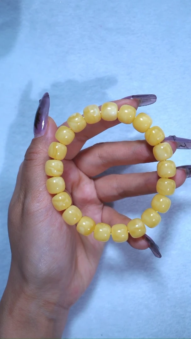 【闪购商品】蜜蜡手链未镶嵌浓蜡爆浓10.5mm溶洞顺色