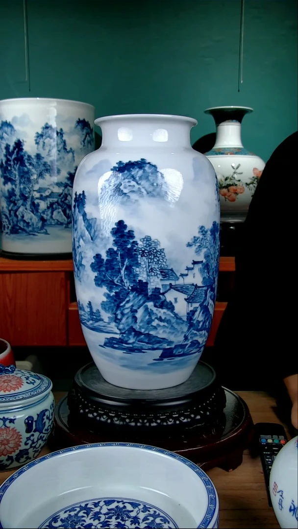 摆件陶景德镇手绘陶瓷8888