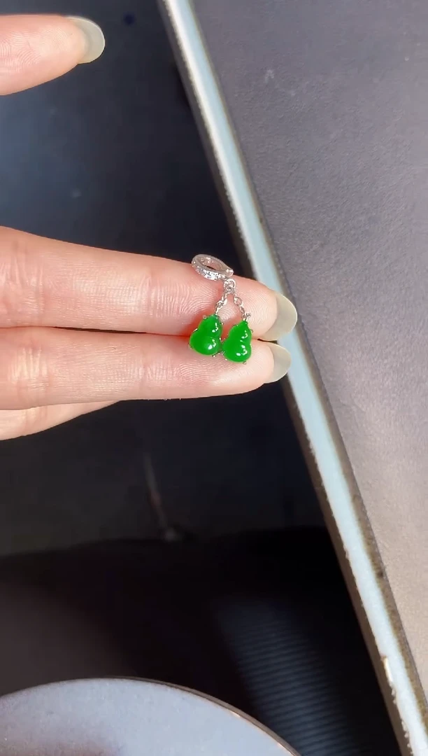 吊坠(不含链)银S925镶嵌翡翠1