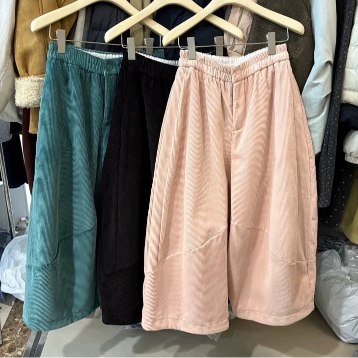 【禾嘉】复古松紧腰冬季气球裤