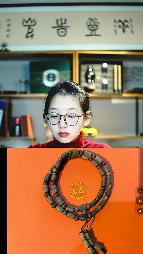 【闪购商品】沉香手串千里香沉水桶珠搭6mm9分沉圆珠沉香项链