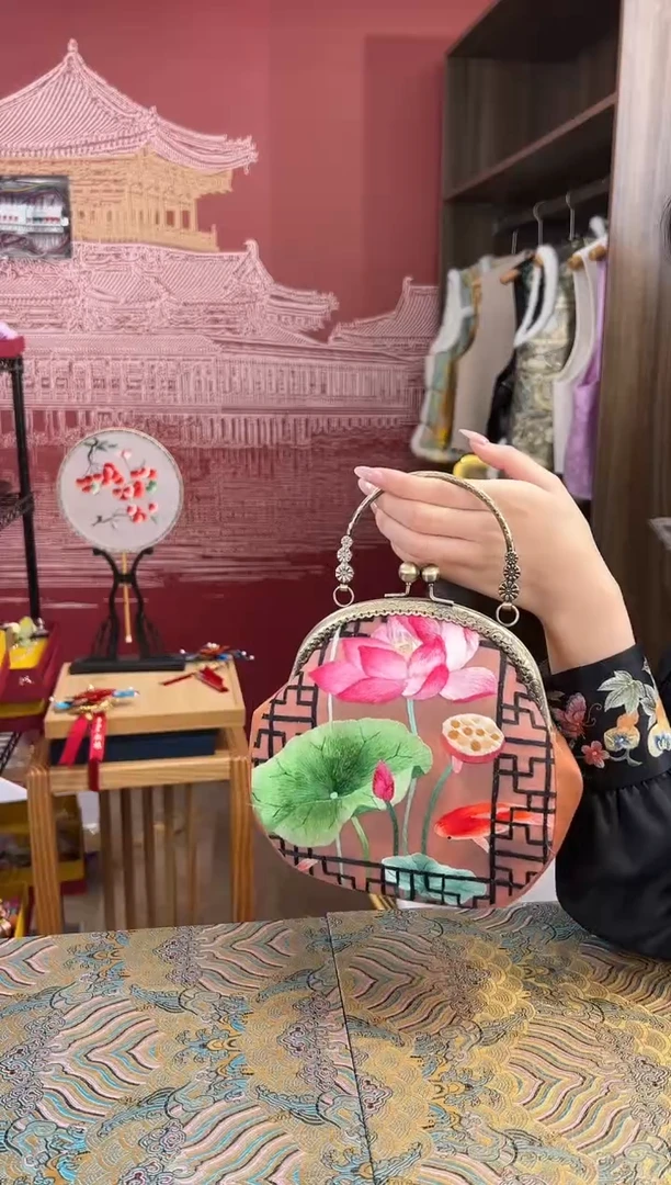 【闪购商品】刺绣苏绣手工刺绣包包