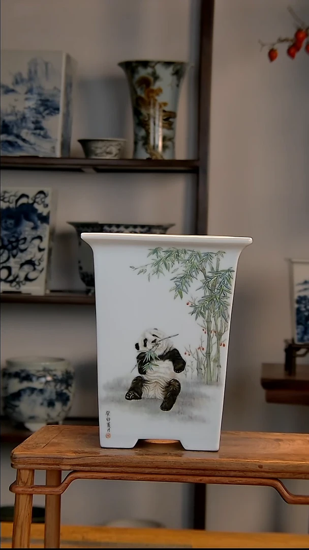 景德镇陶瓷手工花盆