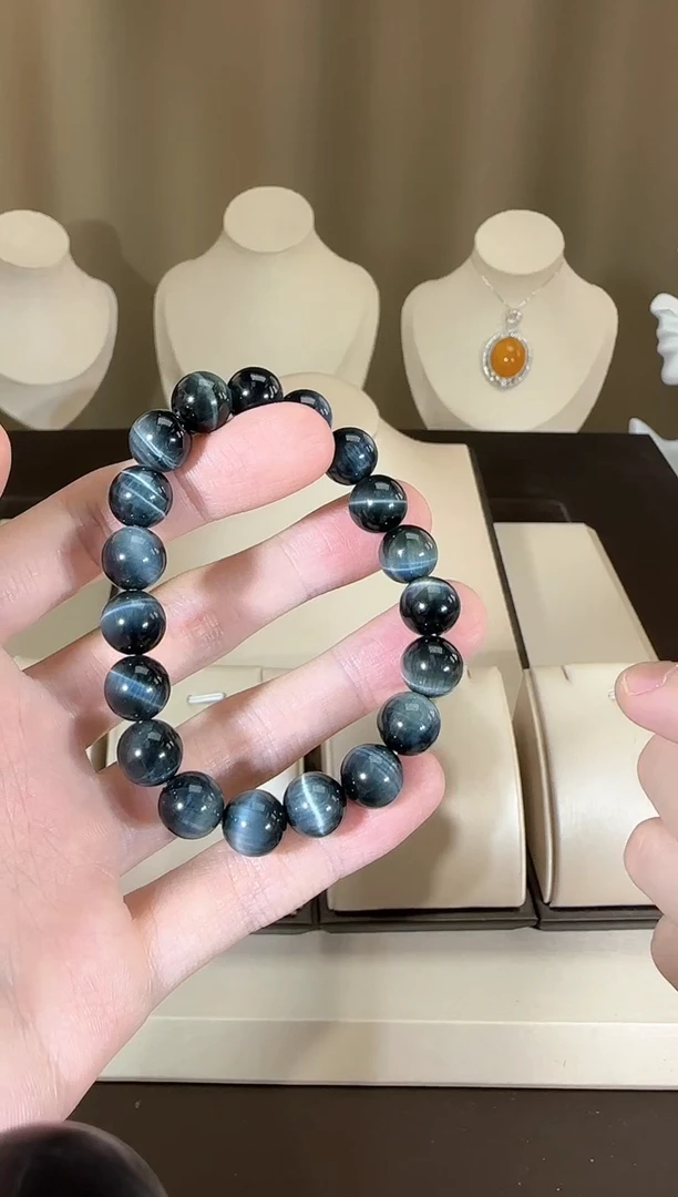 【闪购商品】水晶手串未镶嵌10mm蓝虎眼