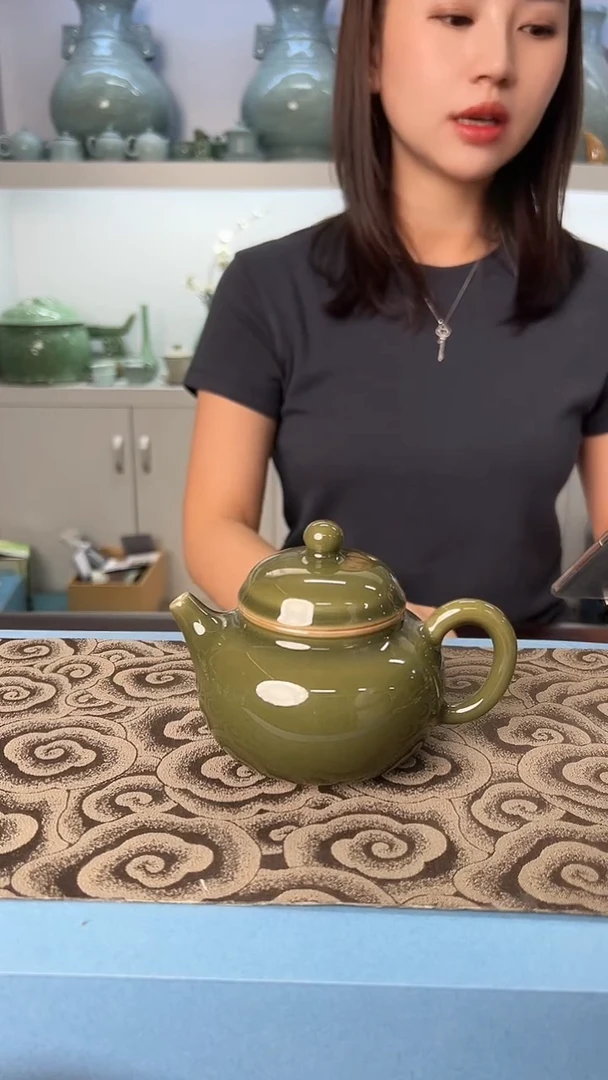 龙泉云间青瓷小米茶器