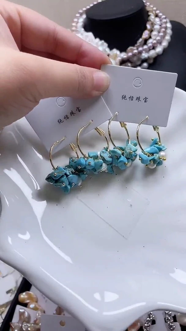未镶嵌耳饰淡水珍珠【纯恬饰品】（多样性发货发一）