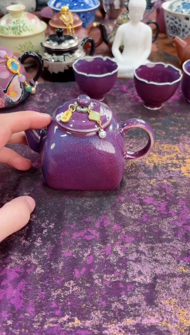 摩吉陶陶闪拍链接 紫钧秤砣壶