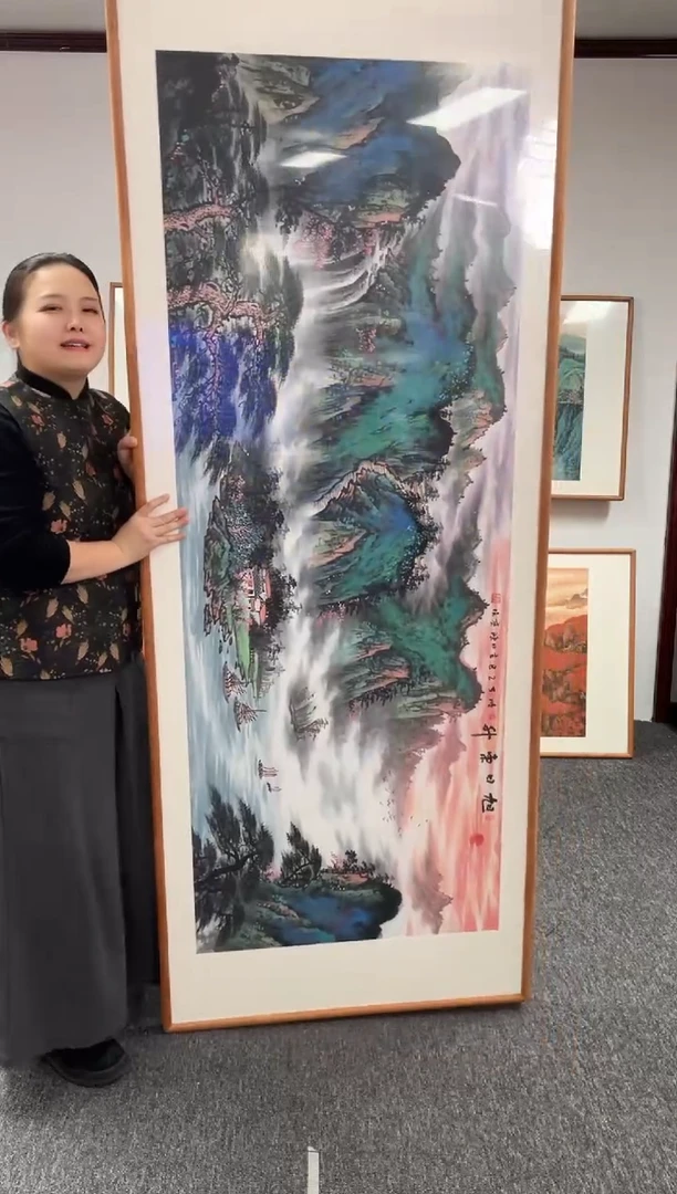 【闪购商品】国画旭日东升210*80绘画作品